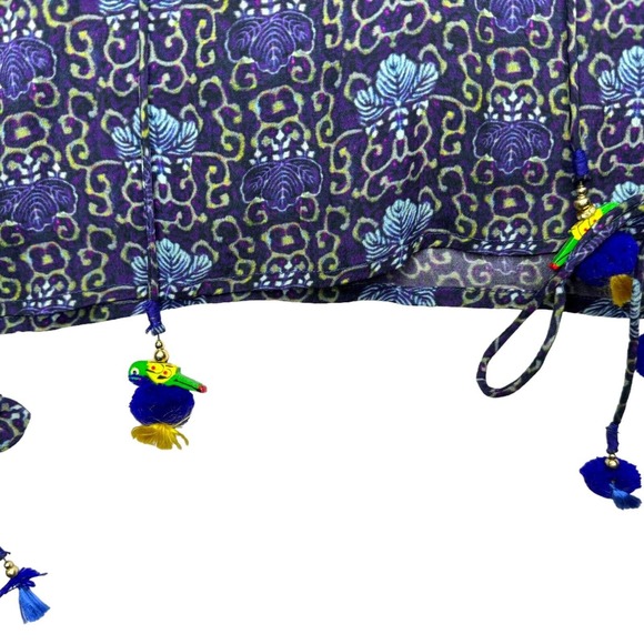 Oliphant Blue and Yellow Patterned Blouse - Picture 14 of 16